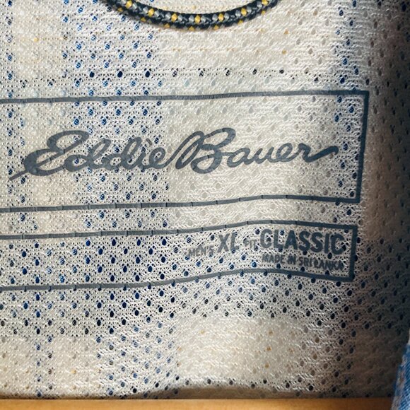 Eddie Bauer Men's Pack It Seersucker Short-Sleeve Shirt Size XL EUC - Picture 7 of 16